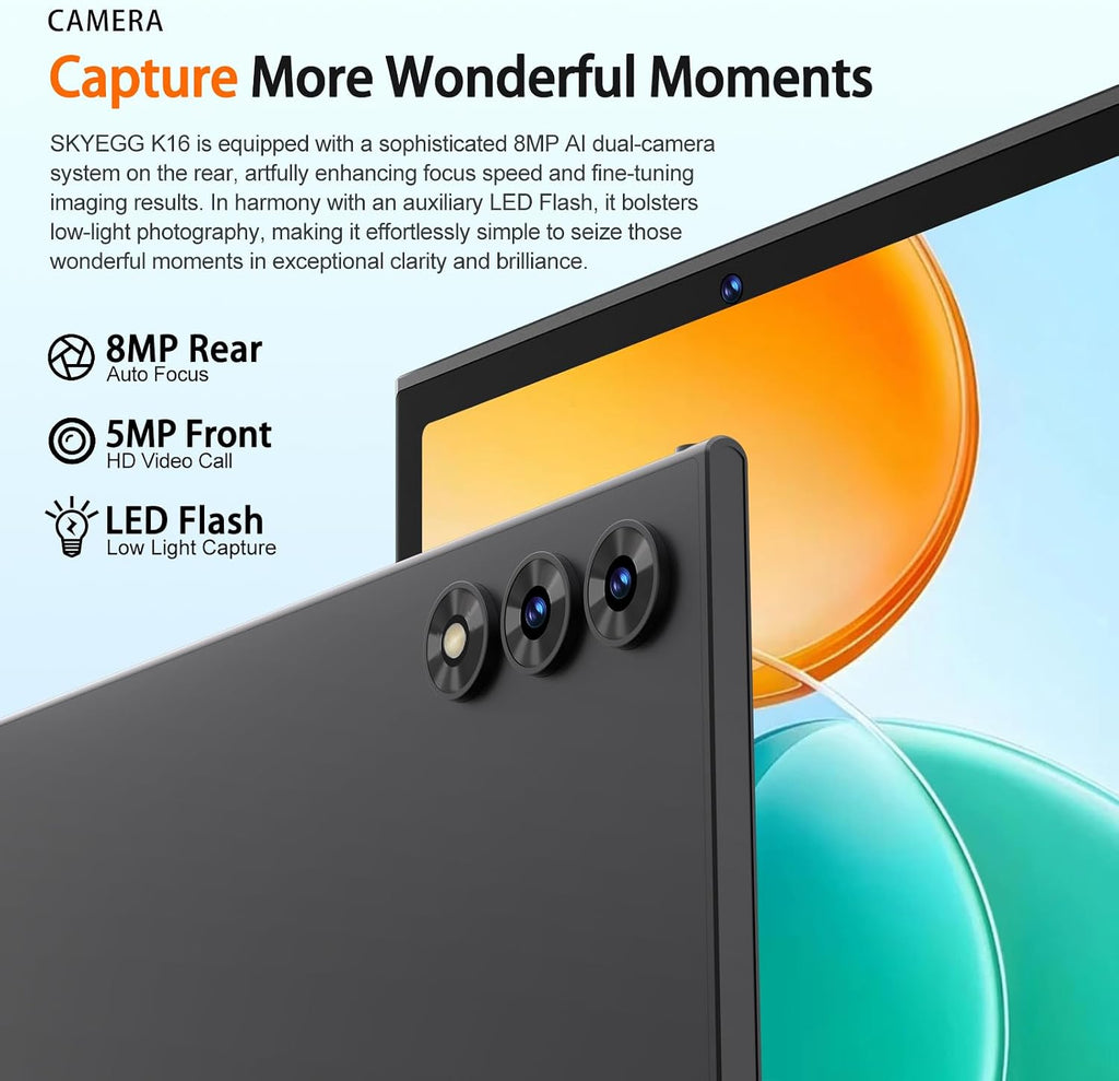 2026 Android 15 Tablet 10.1 Inch Tablets, 30GB RAM 128GB ROM 1TB Expand, 8000mAh Battery, BT5.0, 2.4/5G Wi-Fi 6, Metal Body with Keyboard & Mouse, Gemini AI, Widevine L1 HD IPS Display - Black