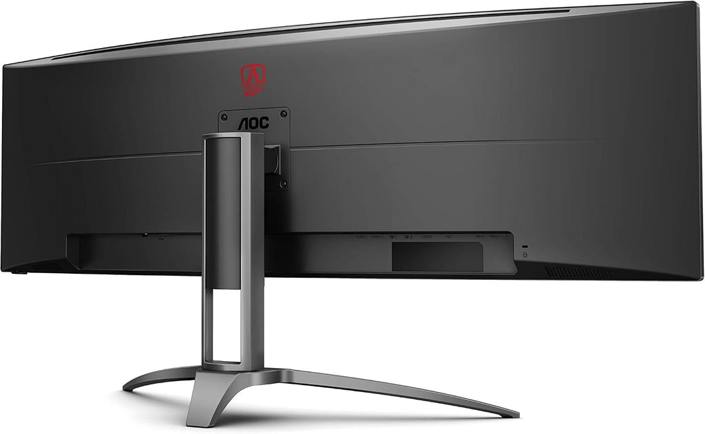 AOC Agon Curved Gaming Monitor 49' (AG493UCX), Dual QHD 5120x1440 @ 120Hz, VA Panel, 1ms 120Hz Adaptive-Sync, 121% sRGB, Height Adjustable, 4-Yr Zero Dead Pixels Manufacturer Guarantee