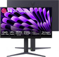 LG 27 inch Ultragear QHD (2560x1440) IPS Gaming Monitor, 180Hz, 1ms, NVIDIA G-SYNC Compatible, AMD FreeSync, HDR10, HDMI, DisplayPort, Tilt/Height/Pivot Stand, Black