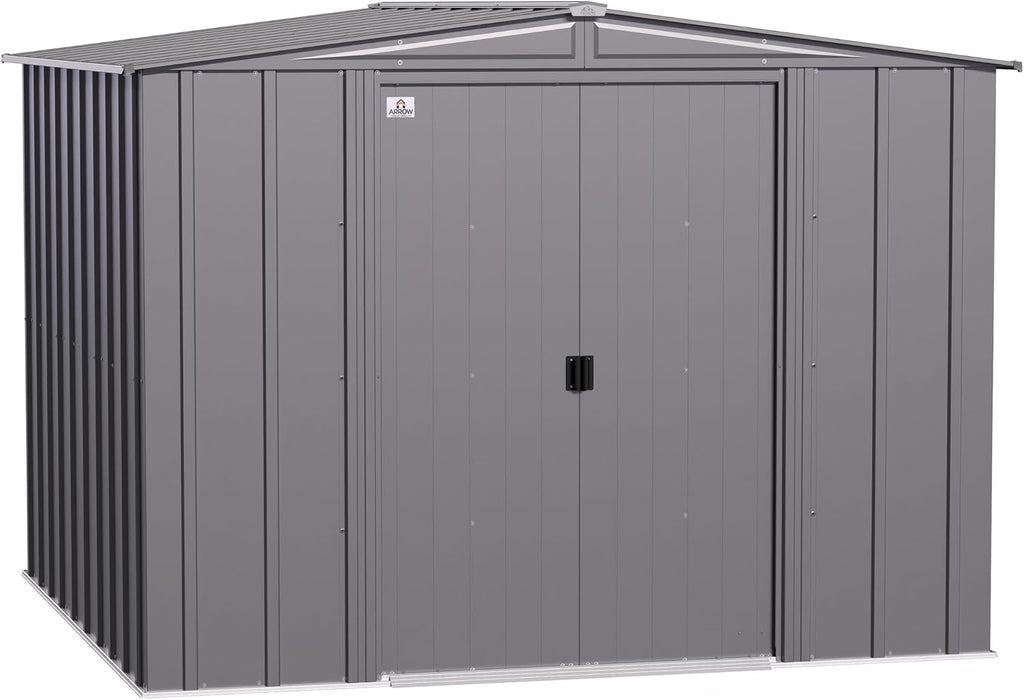 Arrow Classic Steel Storage Shed, 8x8, Charcoal