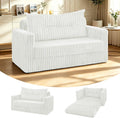 HABUTWAY Folding Sofa Bed, 2 in 1 Convertible Sleeper Chair with Pillow, Portable Fold Out Chair Bed with Armrest, Comfy Floor Couch, Lazy Sofa for Living Room Bedroom Dorm Home Office, Beige