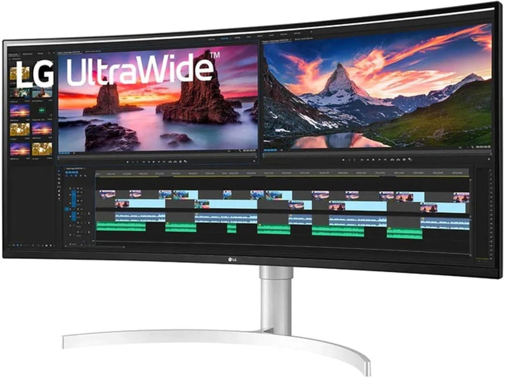 LG 38' 38BN95C-W QHD+ Nano IPS Curved UltraWide™ Monitor (3840x1600) with Thunderbolt™ 3 Port, 1 ms Response Time, 144 Hz Refresh Rate, DisplayHDR™ 600, Black Stabilizer & Dynamic Action Sync