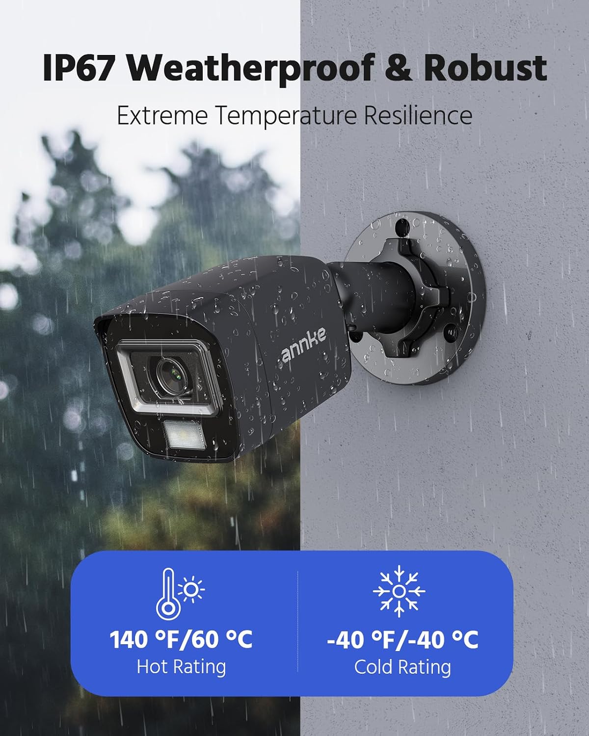 ANNKE 4 Pack 1080P HD TVI Home Security Camera Outdoor Indoor, 1920TVL, IP66 Waterproof, Night/Day Vision, Surveillance CCTV Bullet Cam