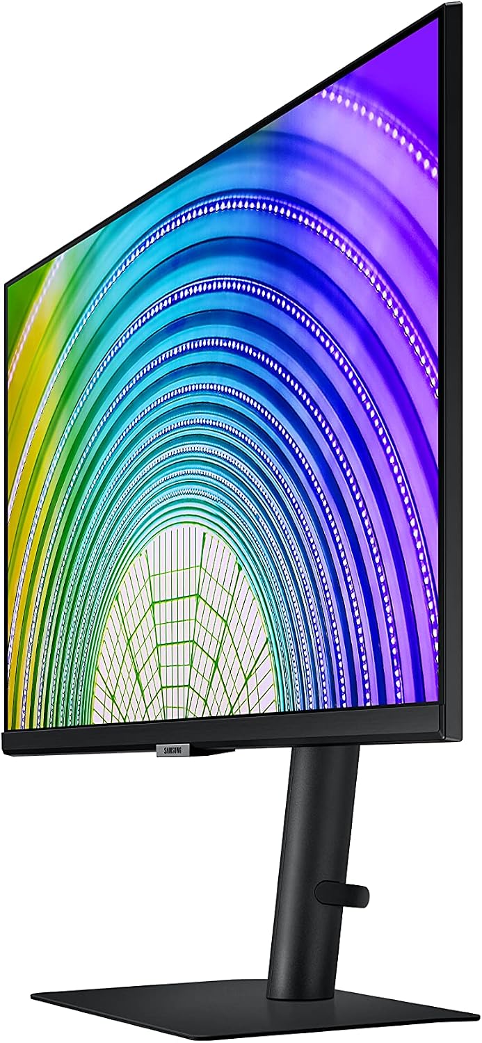 SAMSUNG 24 Inch QHD Computer Monitor, 75Hz, HDMI Monitor, Vertical, 1440p IPS Monitor, HDR10 (1 Billion Colors), TUV-Certified Intelligent Eye Care, S60A (LS24A600NWNXGO)