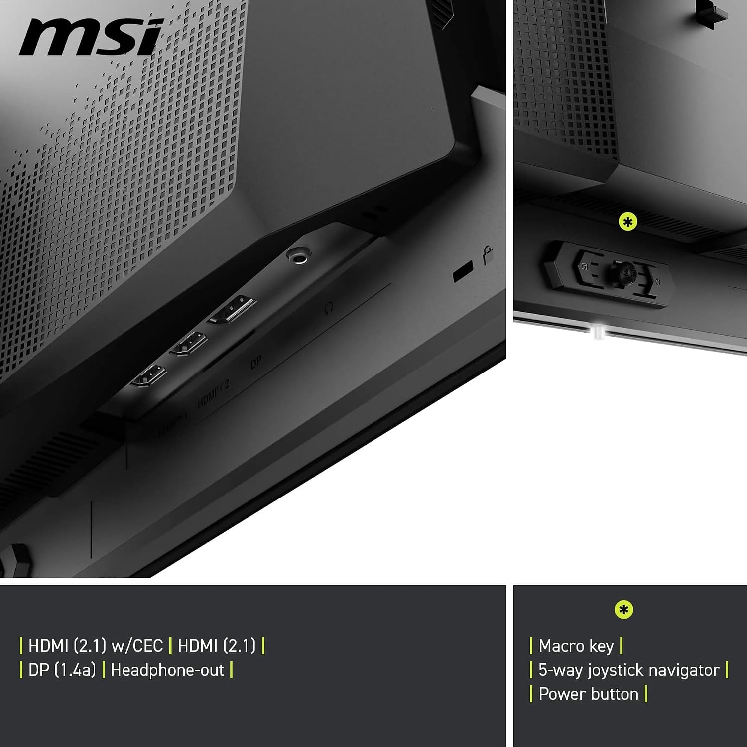 MSI MAG 271P QD-OLED X24 Gaming Screen 26.5 Inch WQHD – Quantum Dot OLED Panel 2560 x 1440, 240Hz/0.03ms, 99% DCI-P3, ΔE≤2, DisplayHDR True Black 400 – DP 1.4a, HDMI 2.1