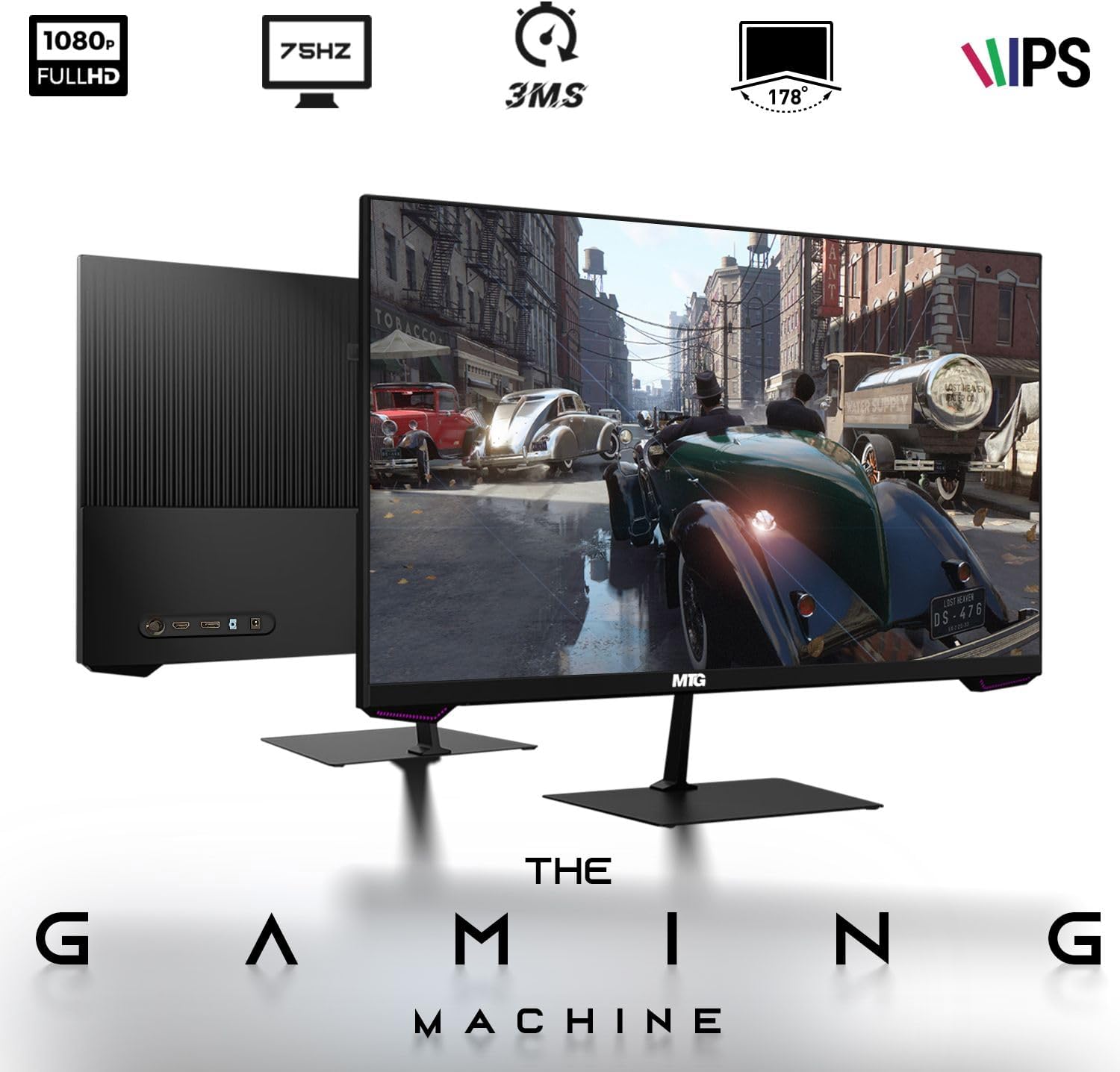 TechMagnet Nova Gaming Desktop PC Bundle with Core i7 32GB RAM 1TB SSD 27 inch Monitor RTX 2060 Graphics RGB Keyboard with AI-Enabled Copilot Key Mouse Headphones Webcam Windows 11 (Renewed)