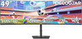 Deco Gear 49 Inch Curved Monitor, 5K2K Ultrawide WDQHD Screen 5120×1440, R1500, HDR400, 120Hz, 32:9 VA Panel, USB-C 65W PD, Adaptive Sync, PBP/PIP, KVM Switch, Built-in Speakers & Ergonomic Stand