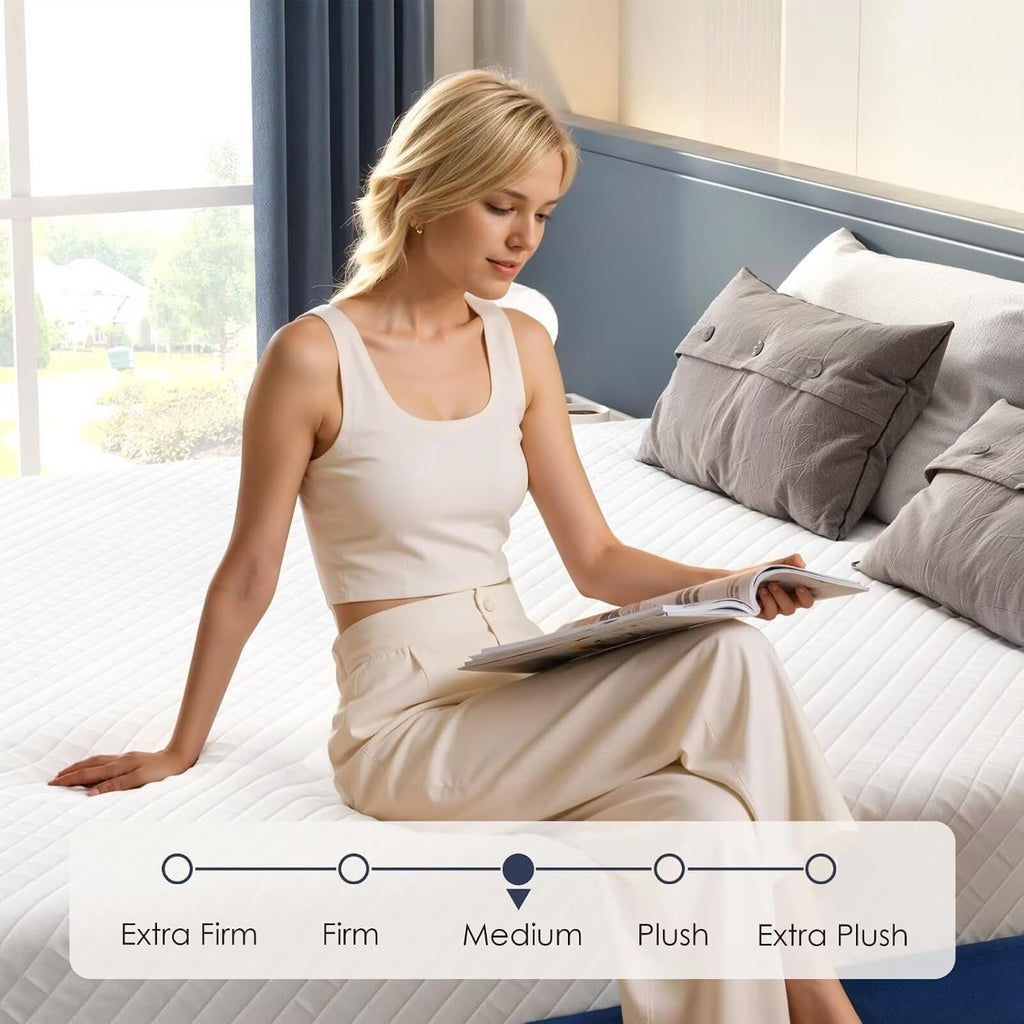 Twin Mattress, 12 Inch Green Tea Gel Memory Foam Mattress Twin, Cooling Gel Infused Mattress for Pressure Relief, Bed in a Box CertiPUR-US Certified & Fiberglass Free, Washable Cover