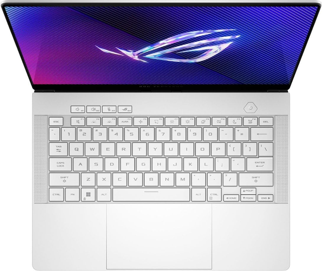 ASUS ROG Zephyrus G14 14.0' OLED Gaming Laptop (Ryzen 9 8945HS, RTX 4060, 16GB RAM, 1TB SSD, RGB Backlit Keyboard, WiFi 6E, Micro SD, Win11H) W/Dockztorm