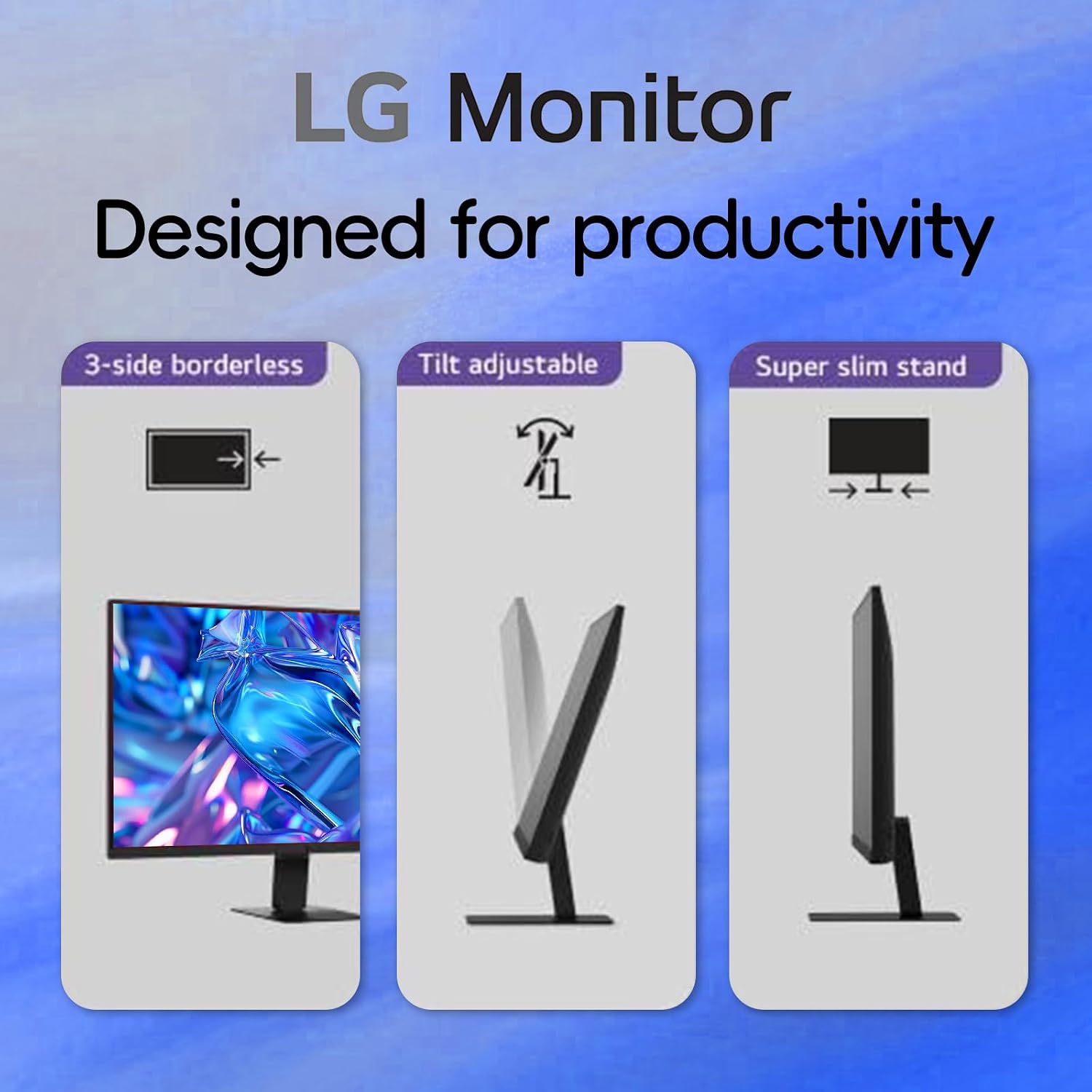 LG 32' QHD (2560 x 1440) IPS Computer Monitor, 100Hz, 5ms, HDR10, 99% sRGB, Dynamic Action Sync, Contrast Ratio 1000:1, Reader Mode, Flicker Safe, HDMI, USB Type-C, Tilt Adjustment, Black