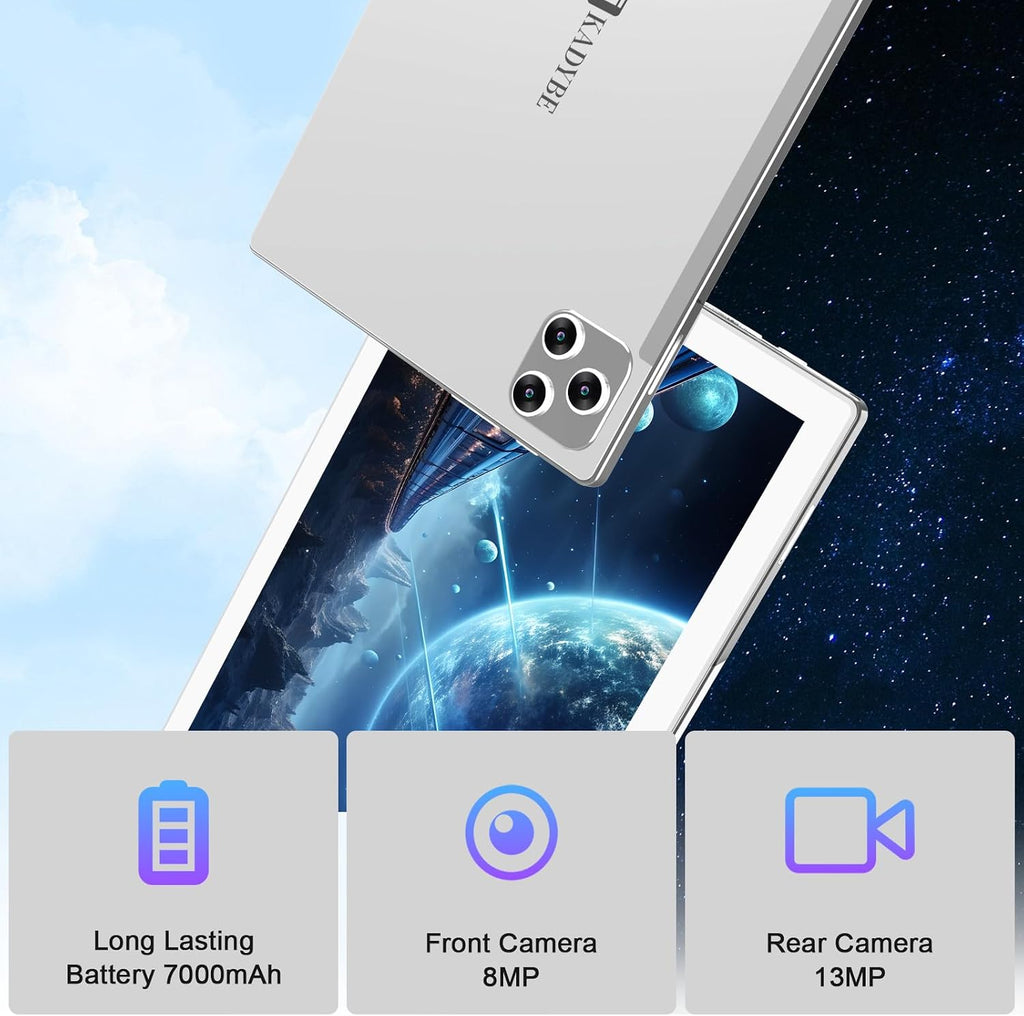 2026 Latest Tablet Android 14 Tablets 10 Inch, Tablets 128GB ROM+16GB RAM (8+8 Virtual), 2 In 1 Tablet with keyboard, Powerful Octa-Core+13MP Camera, 1TB TF Expandable, FHD IPS Display WiFi Tableta PC
