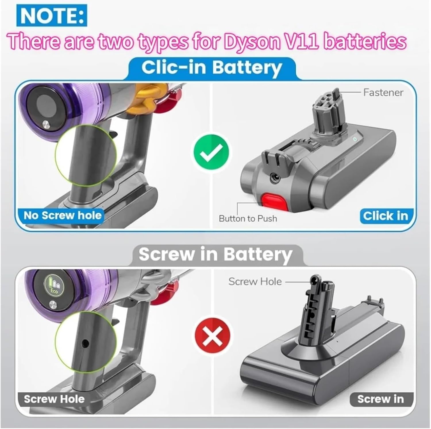 25.2V 6000mAh/8000mAh Rechargeable Battery, Compatible with Dyson V11 (SV15/SV16/SV17/SV18/SV22) Absolute/Animal/Fluffy Vacuum(8000mAh)