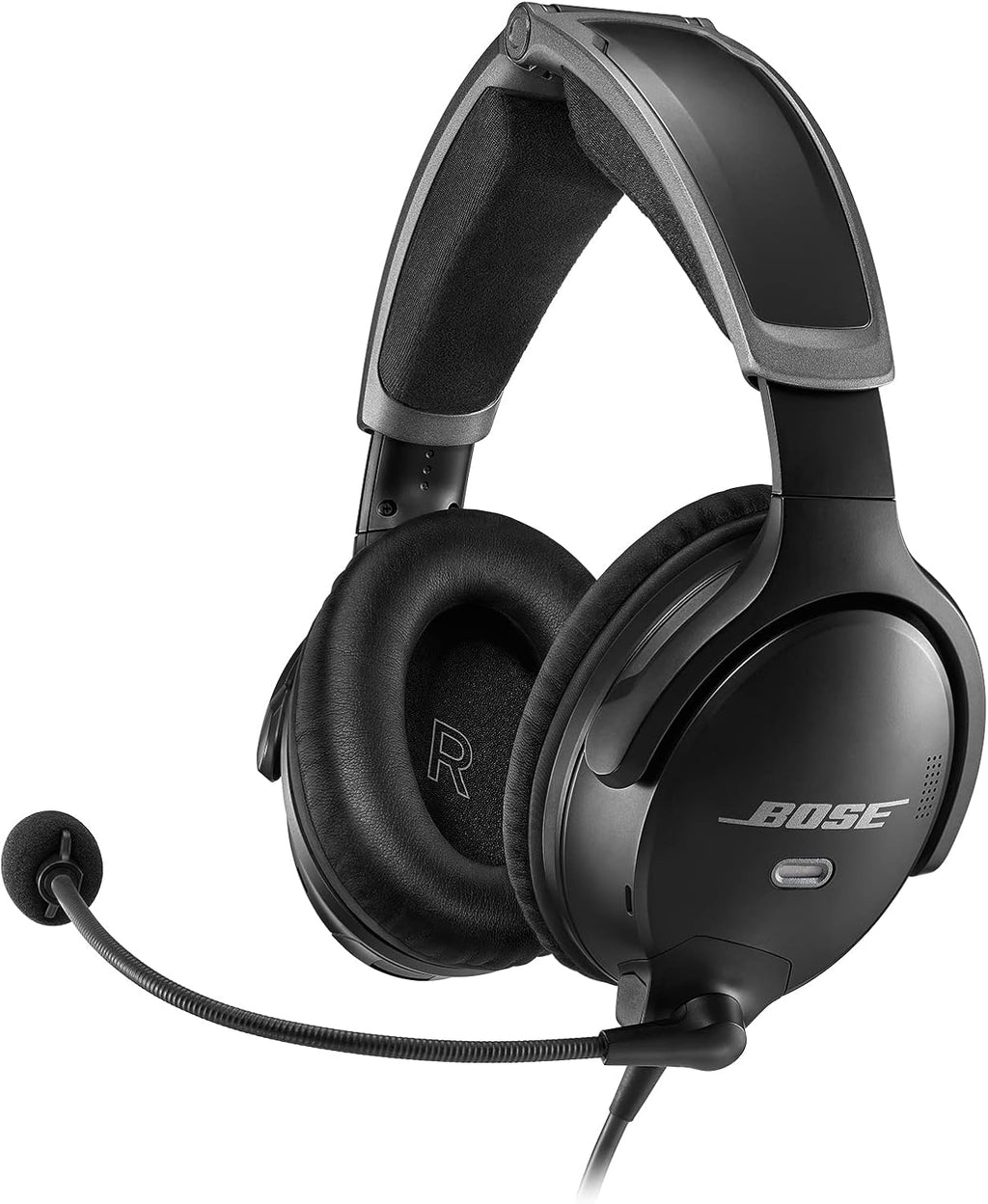 Bose A30 Bluetooth Aviation Headset - Lightweight Comfortable Design, Adjustable ANR and Noise Cancelling Microphone, [XLR (5 pin)] – Black