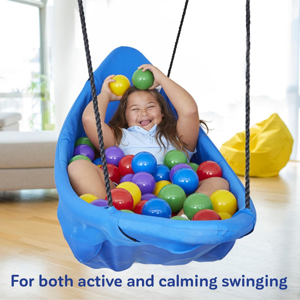 Fun and Function - Cozy Canoe Swing - Sensory Swing for Kids Indoor/Outdoor - Kids Hammock Chair - Supports up to 200 lbs