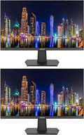 ASUS VA24EHE 24-inch 1920 x 1080 Full HD LED Backlit LCD Frameless Monitor, 2-Pack Bundle with HDMI, DVI-D, VGA Adaptive-Sync, Eye Care, Low Blue Light
