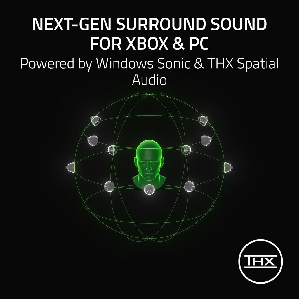 Razer BlackShark V3 Wireless Gaming Headset for Xbox: 50mm Drivers - Super Wideband Mic - 2.4 GHz, Bluetooth, USB - Works with PC, Mac, PS5, Nintendo Switch, Smartphone - Long Battery Life - Black