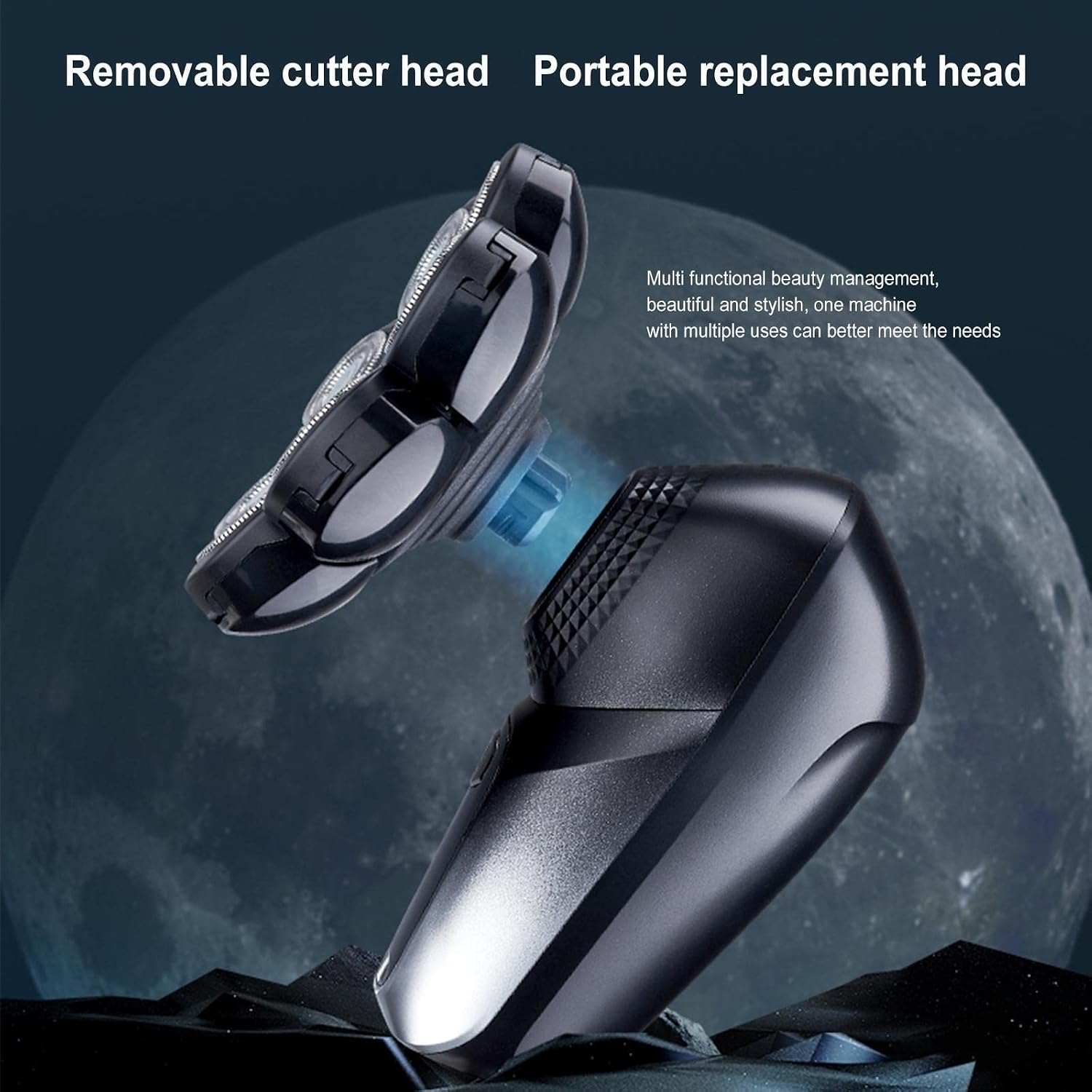Electric Razor for Men, 8D Face Head Electric Shavers For Bald Men Electric Bald Head Shaver With Nose Hair Trimmer Waterproof Rotary Shave