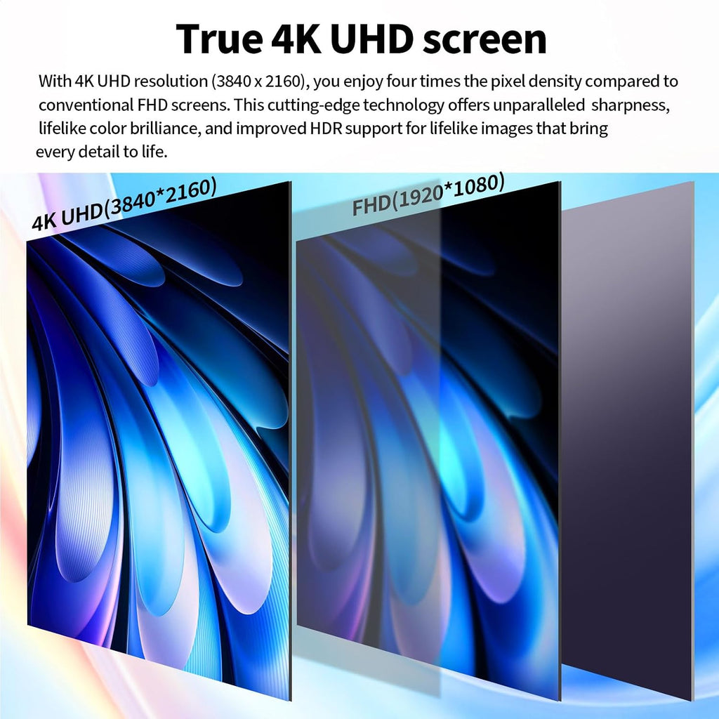 ZZA 32 Inch Curved Gaming Monitor,UHD 3840 * 2160 60Hz 4K PC Monitor, Curved 1500R,4000:1 Contrast,1Ms MPRT,HDR,FreeSync,VA,HDMI DP1.4