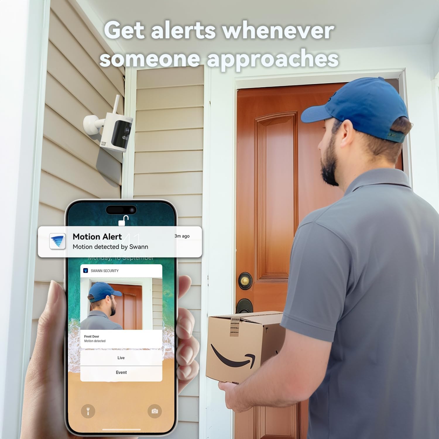 Swann AllSecure 4K Wireless NVR Security System 2-Cam Kit, Outdoor Wireless Camera, Face Recognition AI, Expandable Local Storage, No Monthly Fee, AS4K800SD (Renewed)