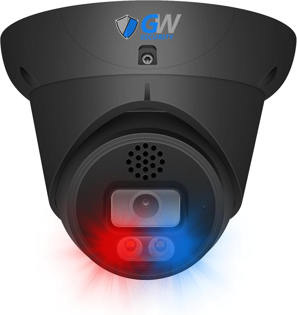 GW Security 16 Channel 12MP NVR 4K Fulltime Color Night Vision Security Camera System with 16 x 8MP IP Two-Way Audio Alarm Lights AI PoE Dome Security Cameras, Face Recognition, Human & Car Detection