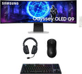 Samsung LS49DG956SNXGO 49' G95SD Odyssey OLED Curved Gaming Monitor with PRO-X-2-LIGHTSPEED Headset, G915 Keyboard, and PRO-X-2-SUPERLIGHT Mouse (2024)