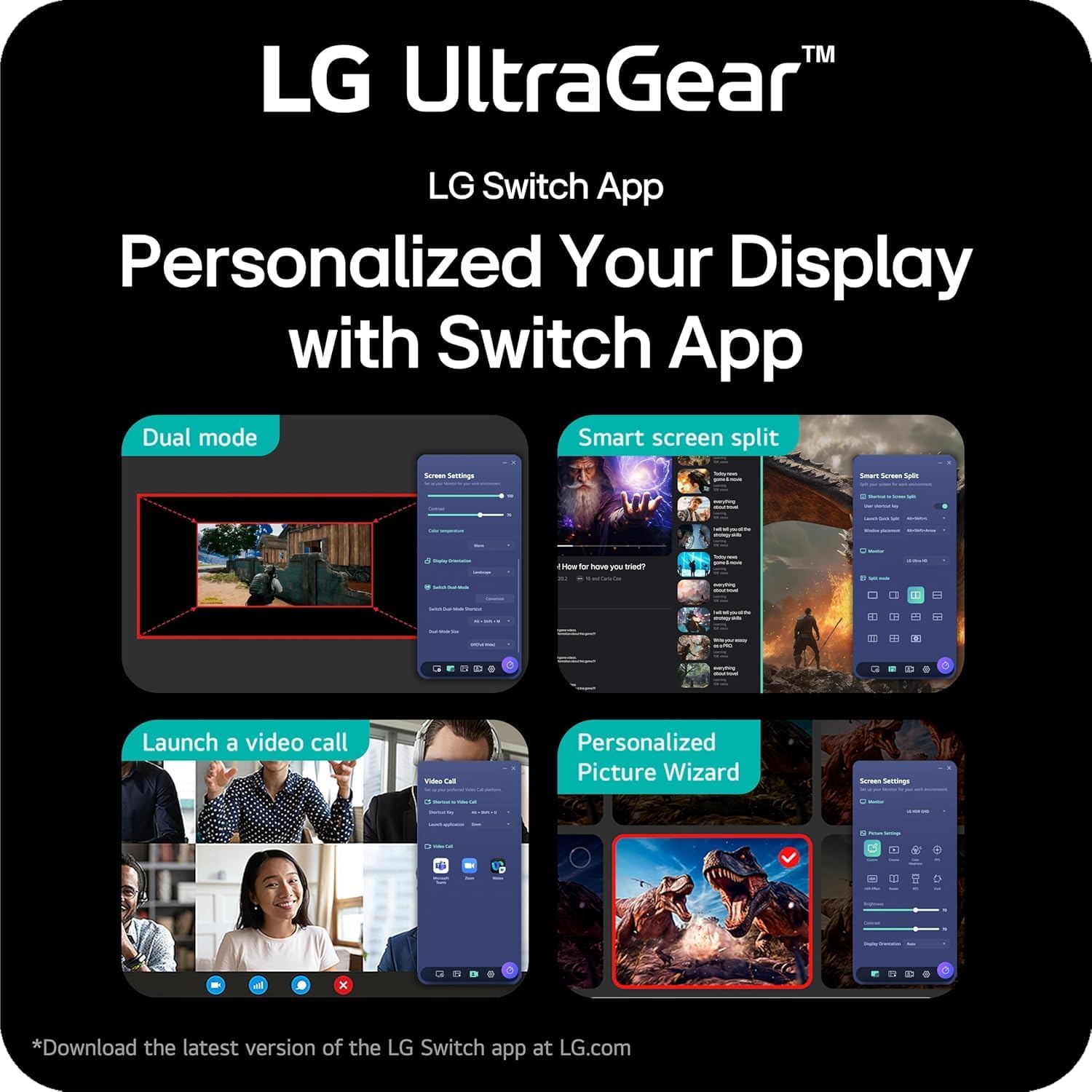 LG 27 inch QHD Monitor | 300Hz -1ms | AMD FreeSync Premium, G-SYNC Compatibility | USB-C, HDMI 2.1 | Built-in Speaker | Tilt/Height/Pivot Adjustable Stand | W/HDMI