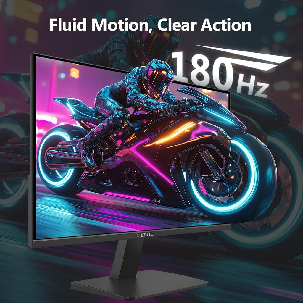 Z-Edge 27 inch 180Hz 165Hz Gaming Monitor, FHD 1080p, MPRT 1ms, IPS Monitor Gaming, 300nits, 16.7M Colors, 120% sRGB, UG27F Frameless Bezel, DP x1, HDMI x1