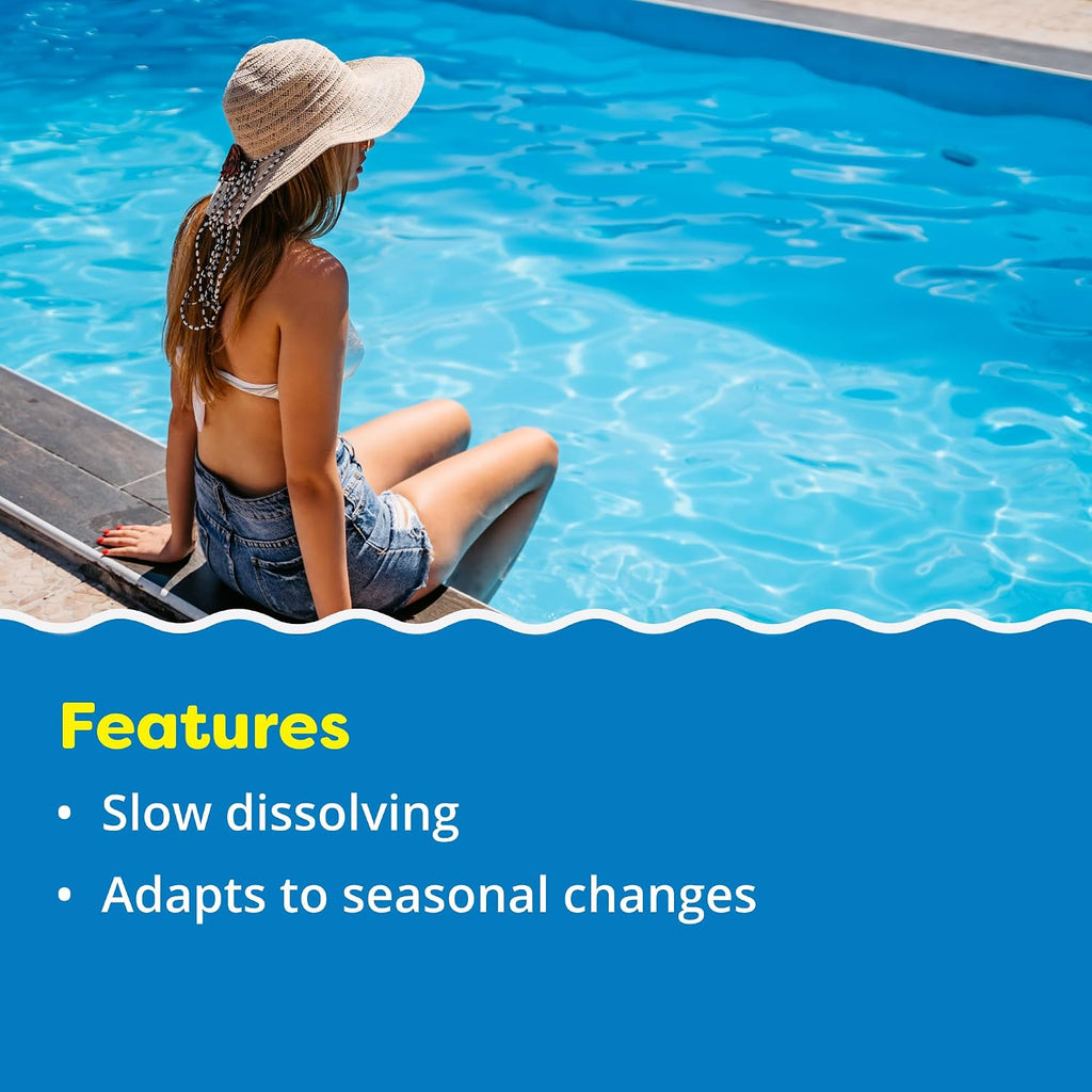 In The Swim 4 Inch Chlorine Sticks for Sanitizing Swimming Pools - Individually Wrapped, Slow Dissolving, Stabilized Chlorine Sanitizer - 90% Available Chlorine, 99% Trichlor - 10 Pounds