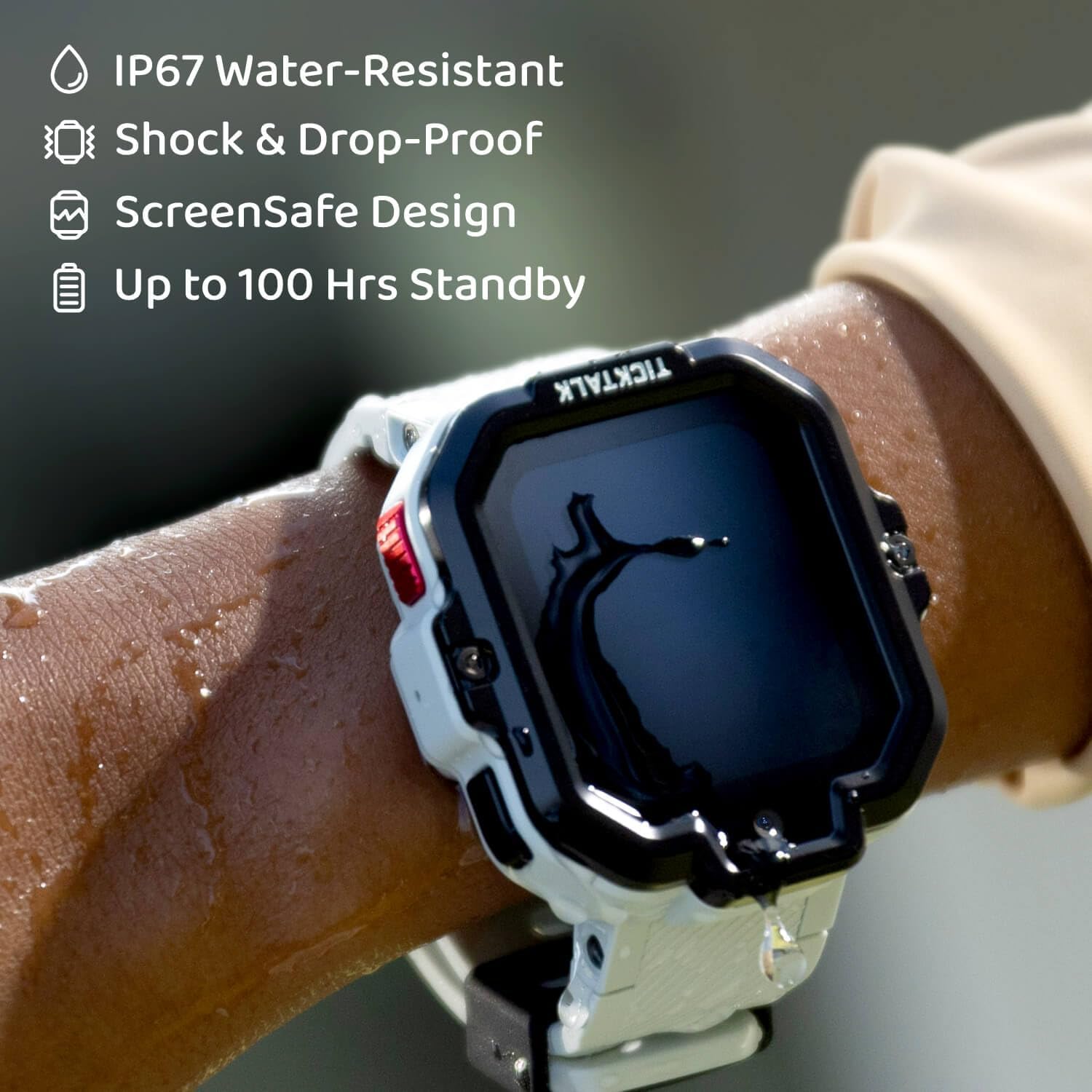 TickTalk 5 Kids Smart Watch with GPS Tracker, Voice & Video Calling, Texts, SOS & Parental Controls | Safe 4G LTE Smartwatch with Free Music, Reminders & School Mode for Boys & Girls Ages 3-12