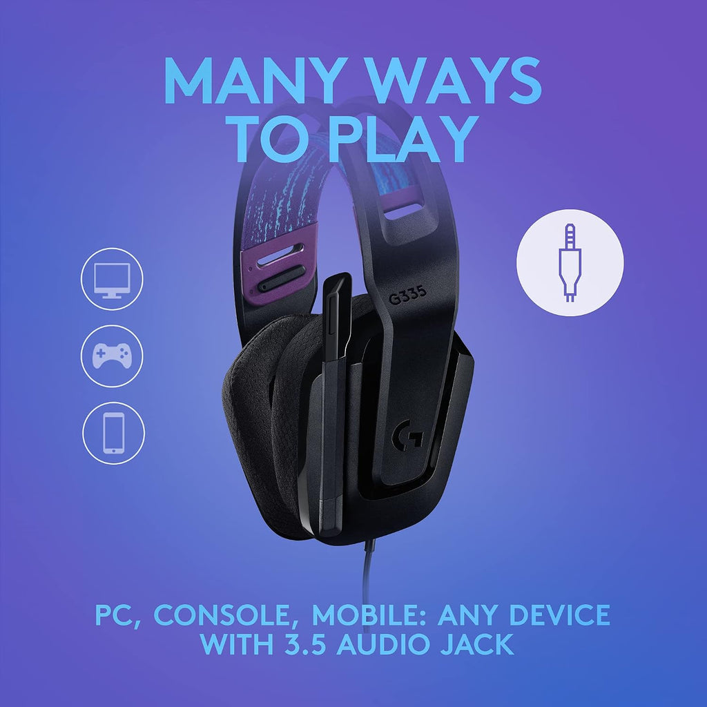 Logitech G335 Wired Gaming Headset and Logitech G213 Prodigy Gaming Keyboard