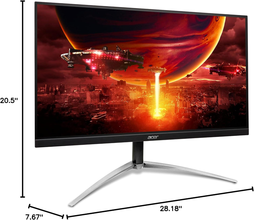 Acer Nitro 31.5' WQHD 2560 x 1440 PC Gaming Monitor | Agile-Splendor IPS | AMD FreeSync Premium | Up to 180Hz Refresh | Up to 0.5ms | 95% DCI-P3 | HDR10 | 1 x DP 1.2 & 2 x HDMI 2.0 | XV323QU M3bmiiphx