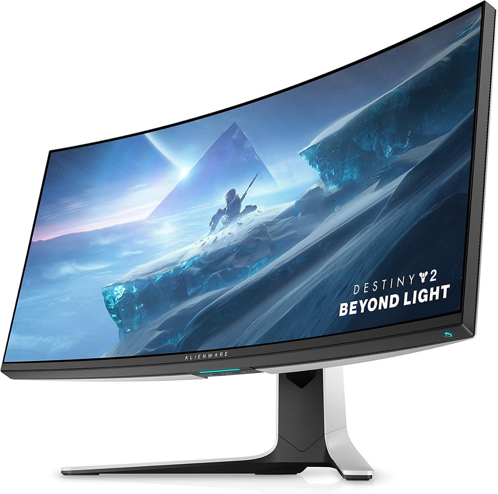 Alienware Ultrawide Curved Gaming Monitor 38 Inch, 144Hz Refresh Rate, 3840 x 1600 WQHD , IPS, NVIDIA G-SYNC Ultimate, 1ms Response Time, 2300R Curvature, VESA Display HDR 600, AW3821DW - White