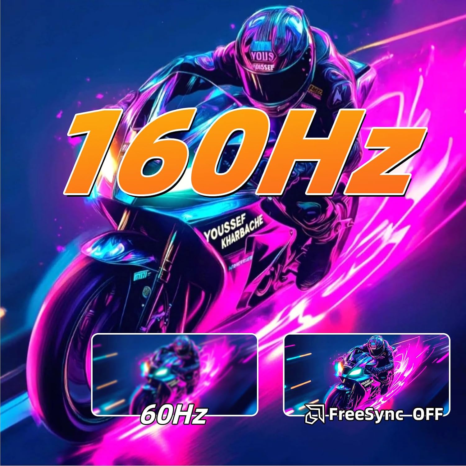 ZZA 32 Inch 4K Curved Gaming Monitor 160Hz Computer Moniter UHD 3840x2160P 1500R Curved VA Screen, Supports AMD Freesync, 120% sRGB HDR10, Wall Mountable Installs, wiht HDMI 2.1 * 2/DP 1.4 * 2, Black