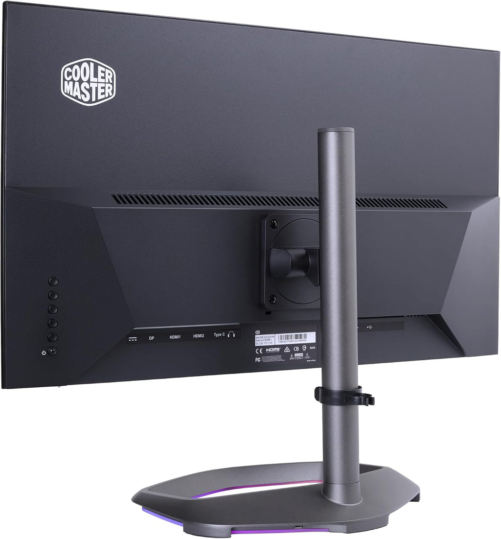 Cooler Master GM27-FQSA 27' ARGB 2K IPS 165Hz QHD 2560 x 1440 PC Monitor, 1ms (MPRT), HDR10, FreeSync Premium, DP*1, HDMI 2.0 * 2, USB B*1, USB A*2, USB C*1, VESA Mount (CMI-GM27-FQSA-US)