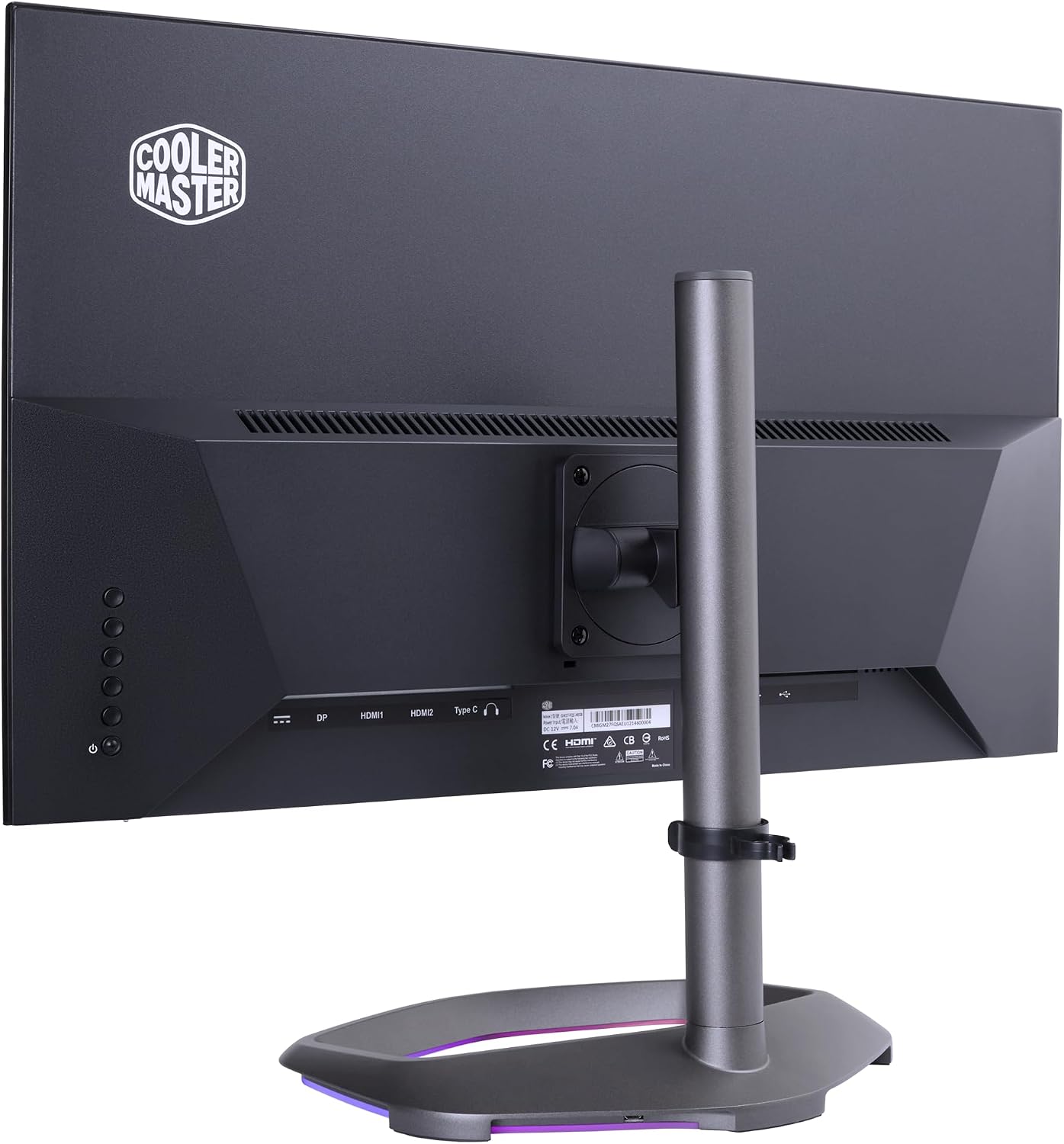 Cooler Master GM27-FQSA 27' ARGB 2K IPS 165Hz QHD 2560 x 1440 PC Monitor, 1ms (MPRT), HDR10, FreeSync Premium, DP*1, HDMI 2.0 * 2, USB B*1, USB A*2, USB C*1, VESA Mount (CMI-GM27-FQSA-US)