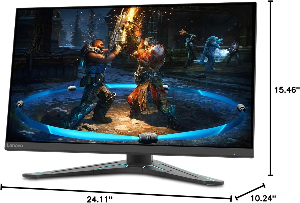 Lenovo G27-20 27-inch Gaming Monitor, FHD, IPS, 144Hz, 1ms, FreeSync Premium and NVIDIA G-SYNC Compatible, NearEdgeless, VESA Mount, Height and Tilt Adjust, HDMI, DP