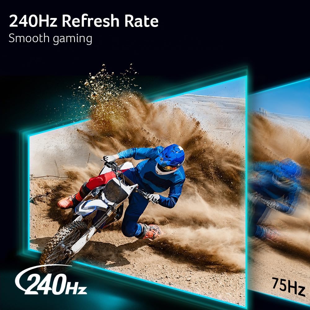 Acer Nitro 27 Inch WQHD 2560 x 1440 ZeroFrame Design IPS Gaming Monitor | AMD FreeSync Premium | Up to 240Hz Refresh | Up to 0.5ms | One Display Port 1.2 and Two HDMI 2.0 Ports | KG271U W3bmiipx