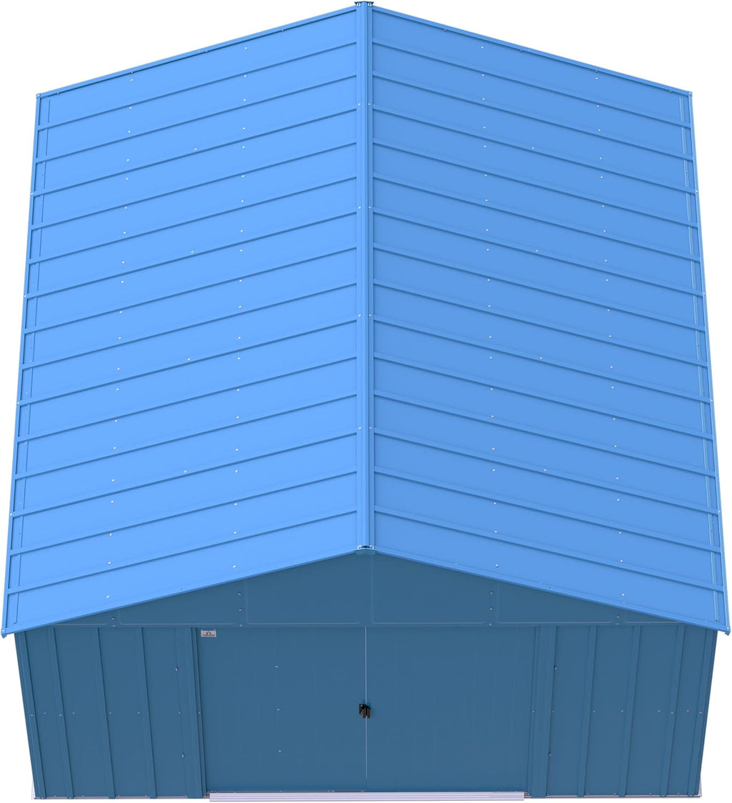 Arrow Classic Metal Shed, 12 x 12, Blue Grey