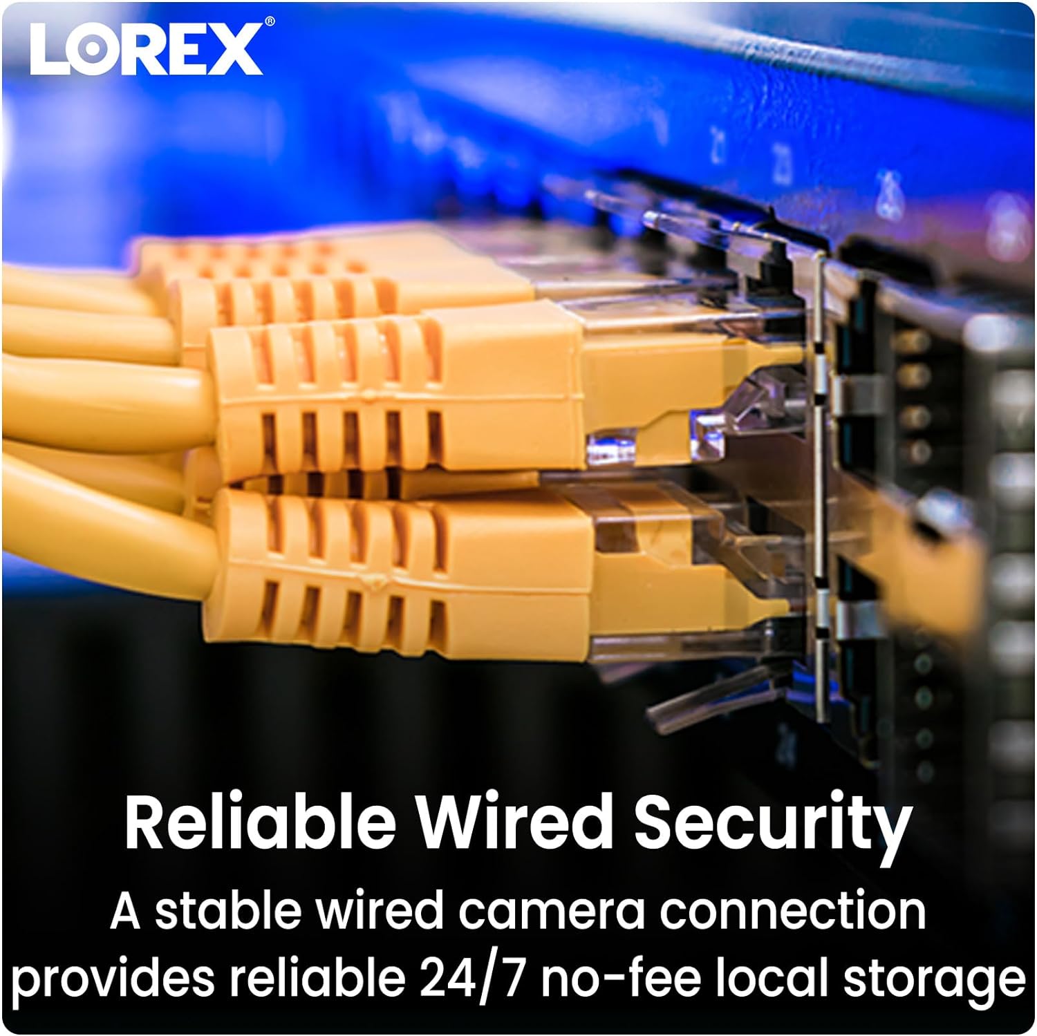 Lorex 4K Smart Security Lighting Deterrence Bullet AI PoE IP Wired Camera with Color Night Vision and Motion Activated LED Lights