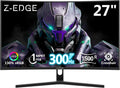 Z-Edge 27 inch Curved Gaming Monitor, FHD 1080P 300Hz 240Hz PC Monitor, Ultra-Fast MPRT 1ms Curved Monitor, 1500R, 16.7M Colors, UG27H Frameless Bezel, 2X DP 1.4 Ports and 2X HDMI 2.0 Ports