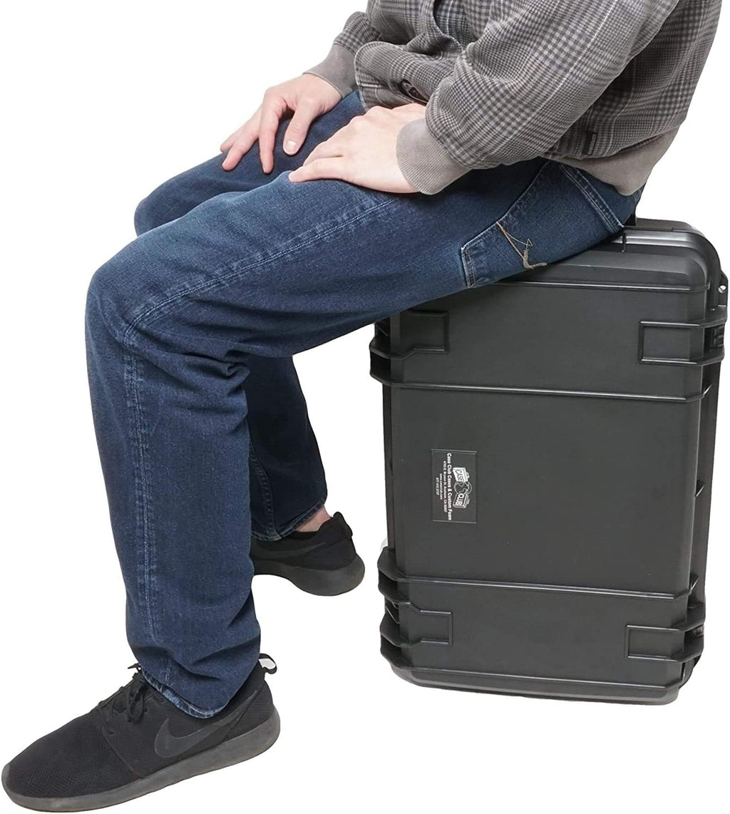 Case Club Gaming Station fits PlayStation 4 & PS4 Slim/Pro. Portable with Built-in 24' 1080p Monitor, Storage for Controllers, Games, and Included Speakers (PS4 & Accessories Not Included) Gen 2