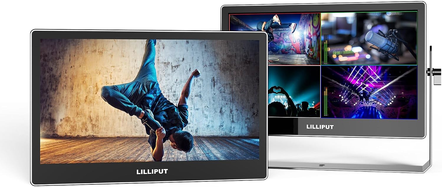 LILLIPUT 13.3' A13 OLED 4K 100000:1 Contrast and 100% DCI-P3 Color,Quad-Split,3G-SDI in&Out HDMI×4 DP×1 Broadcast Monitor