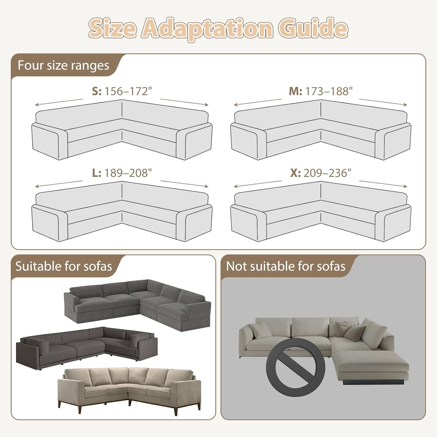 Sectional Couch Covers L Shape Sofa Cover 1-Piece Stretch Corner Couch Covers Non Slip Washable Sofa Slipcovers Soft Fleece Furniture Protector for Dogs Pet (Medium, Black)