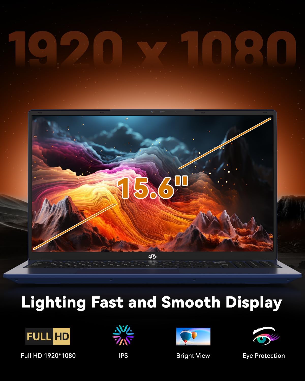 15.6' FHD Light-Gaming-Laptop, 8 Cores AMD Ryzen 7 Pro 6850U 32GB LPDDR5 RAM 1TB SSD (Beat i7-1360P Up to 4.7GHz) GPU AMD Radeon 680M IPS Computer with 100W Type-C Backlit Keyboard Fingerprint