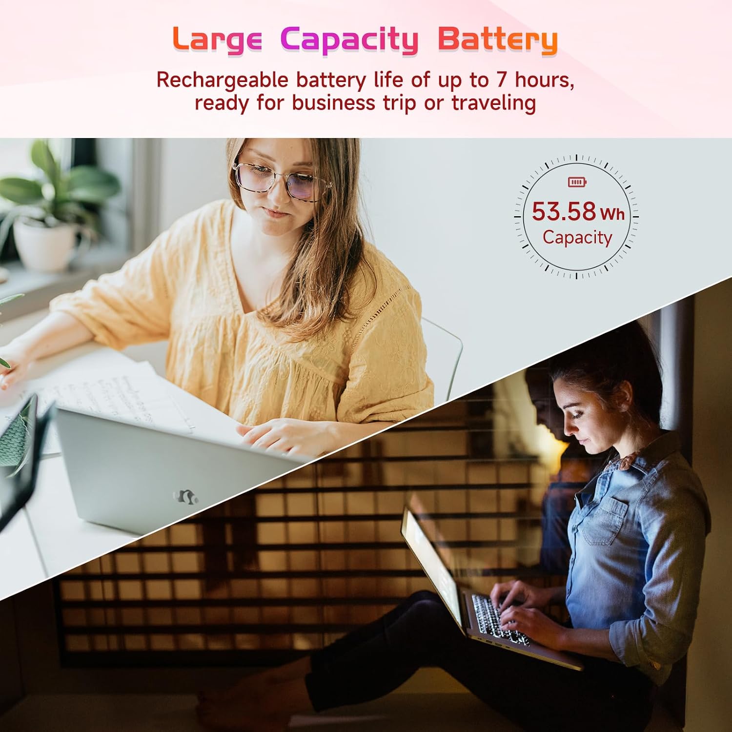 NIMO 17.3' IPS FHD-Laptop, Intel 6 Cores i3-1215U 16GB RAM 256GB SSD (Beat Ryzen 5 7520U, Up to 4.4GHz) Computer with 65W GaN Type C Backlit Keyboard Fingerprint, for Home Student and Business