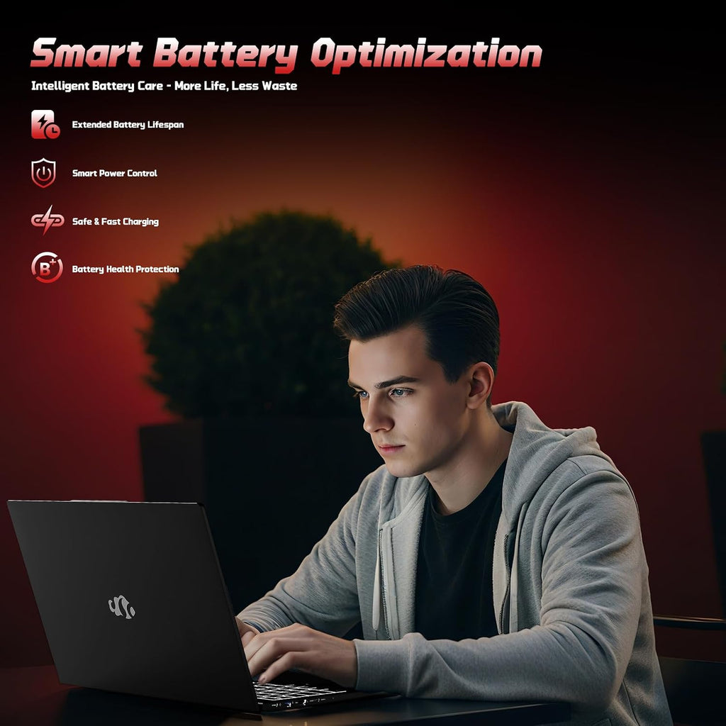 NIMO 15.6' FHD Laptop Computer, Intel Pentium N150 (Beat i3-1115G4, 4-Core Up to 3.4GHz), Laptop with Backlit Keyboard 65W GaN Type-C Fingerprint 8GB RAM 256GB SSD, for Home-Student and Business