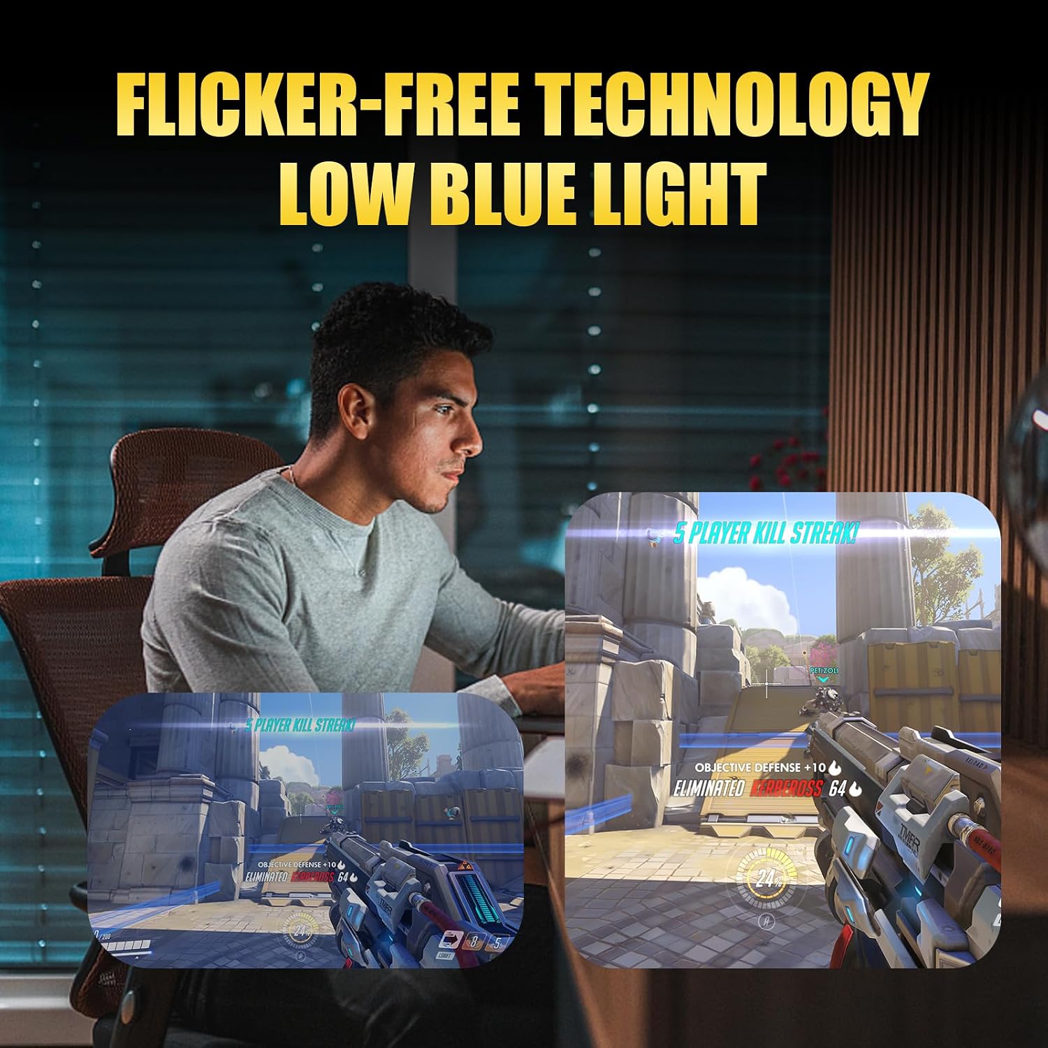 34 Inch Curved Gaming Monitor, 240Hz Refresh Rate, UWQHD (3440x1440), 1500R, 1ms MPRT, 3000:1 Contrast Ratio, Sturdy Metal Stand, VESA Mountable, for PC Gamer and Immersive Gameplay