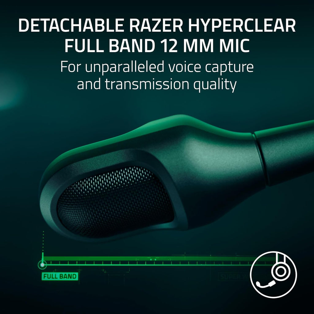 Razer BlackShark V3 Pro Wireless ANC Gaming Headset for PS5: Full Band Mic - 50mm Drivers - 2.4 GHz, Bluetooth, 3.5mm - Works with PC, Mac, Nintendo Switch, Smartphone - Long Battery Life - Black