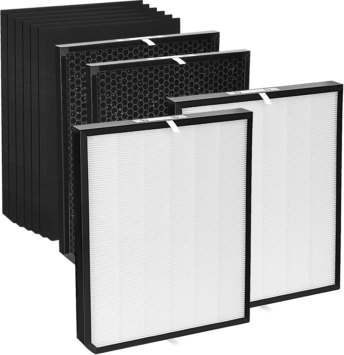 AD3500 Air Purifier Filters Replacement Set Compatible with AD3500 AD3000 2500i (2 High-Efficiency Filter, 2 Carbon Filters and 6 Pre-Filters) 10Pack Filter