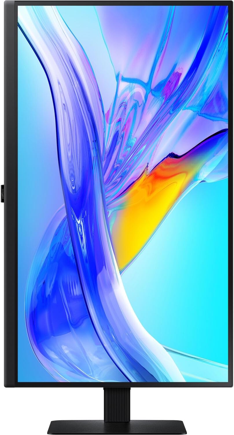Samsung 32' ViewFinity S8 (S80UD) 4K UHD VA Monitor with HDR10, Built-in KVM Switch, USB-C, Anti Glare, Flicker Free, VESA Mount (100 mm), Displayport, HDMI & DKZ Port Expander, Black (LS32D802UANXGO)